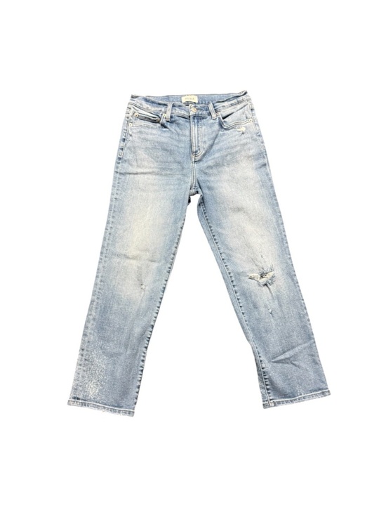 pistola Denim - Pistola Light Wash Distressed Straight Leg Jeans Size 27 High Rise